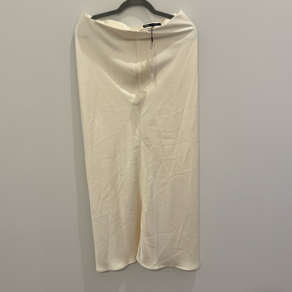 Silk skirt - white M
